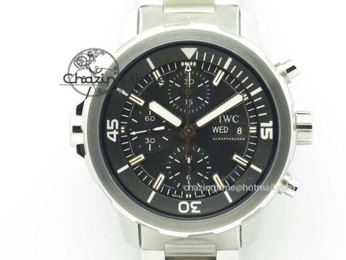 MIROTIME 0211 Classic Aquatimer Chrono IW376803 V6F 1:1 Best Edition Black Dial On SS Bracelet A 7361